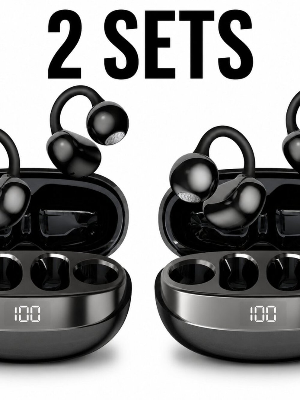 Wireless Earbuds Bluetooth Headphones, 50H Playtime, IPX5 Water-Resistant, Open